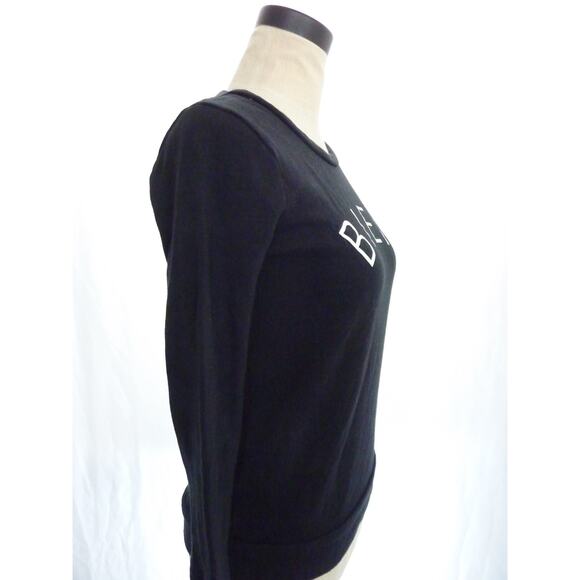 Madewell Bien Fait Black Sweater Top XS - Picture 2 of 5